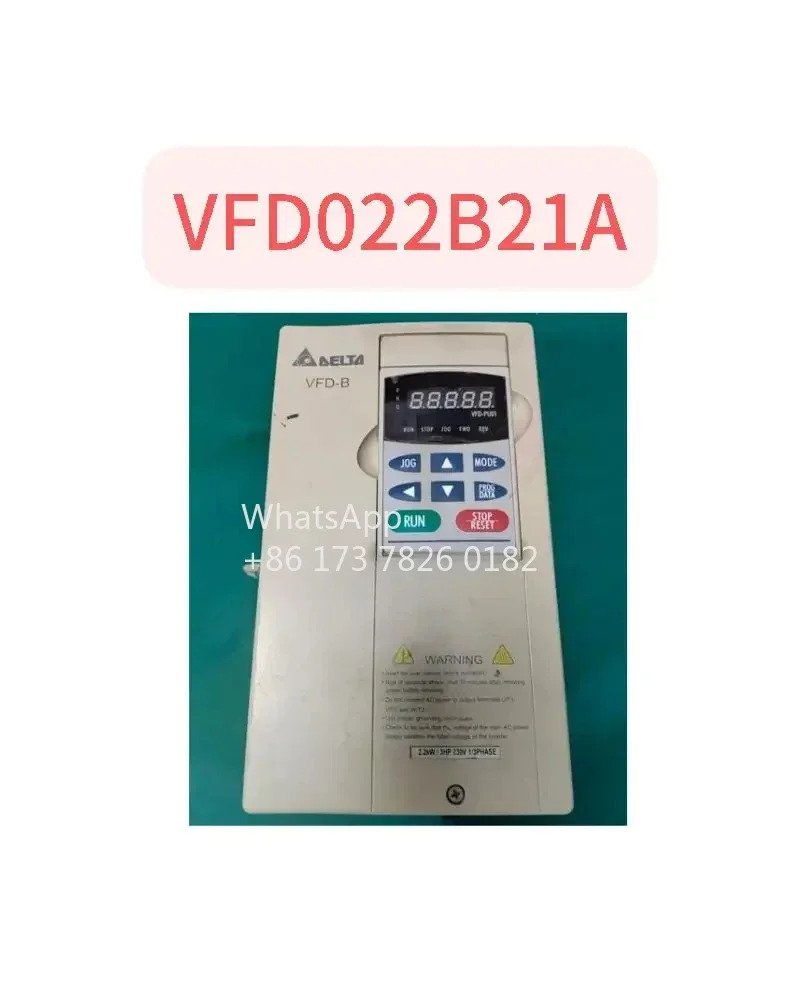 리퍼된 인버터 2.2kw 단상 입력 VFD022B21A 리퍼 기능 정상