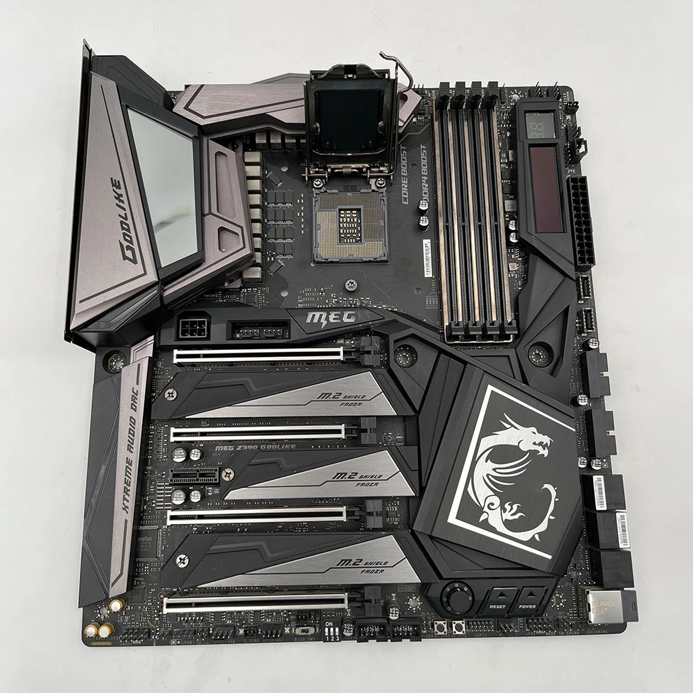 MEG Z390 GODLIKE Msi LGA1151 DDR4 128G SATR3x6 M.2x3 U.2 USB3.1 지원 I9 E- PC 데스크탑 마더보드