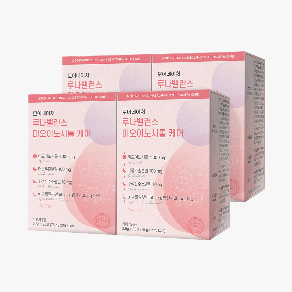 모어네이처 루나밸런스 미오 이노시톨 케어 30포, 4개 - 상품 이미지
