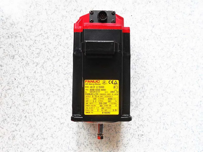 리퍼 A06B-0205-B000 FANUC 서보모터 CNC 완료 Ok