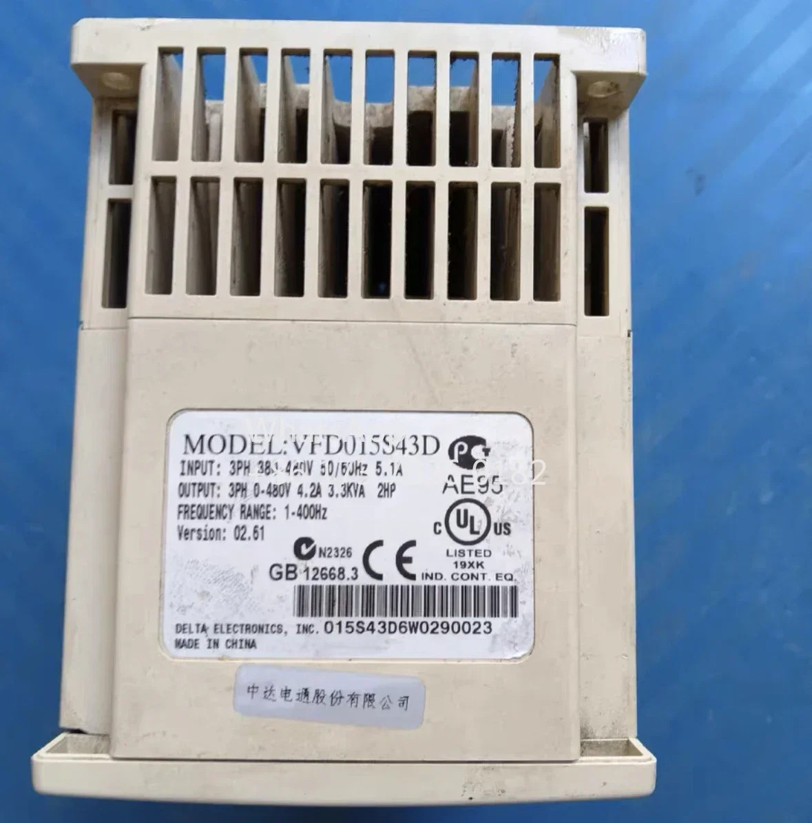 리퍼된 주파수 변환기 1.5kw 3상 입력 VFD015S43D 리퍼 완료