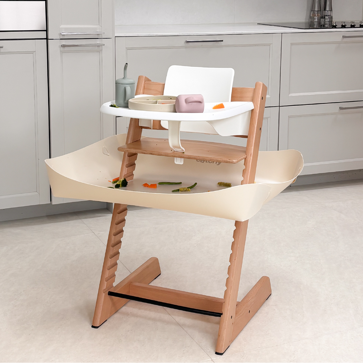 푸드캐처 캐치 자기주도 이유식 받침대 트립트랩 화이트