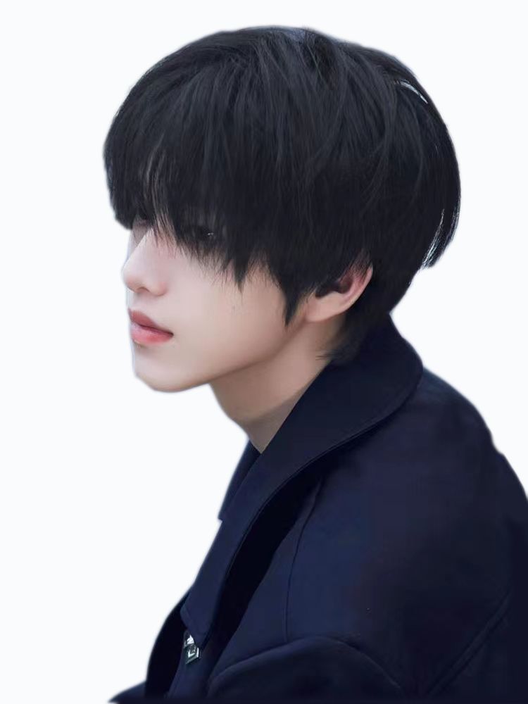 남성 자연스러운 단발 스타일 일체형 패션 가발 전두용 - 상세 이미지 5