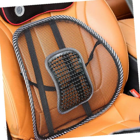 차량시트 허리 등 받침 메쉬소재 지압 쿠션 자동차 운전석 좌석 통풍 마사지