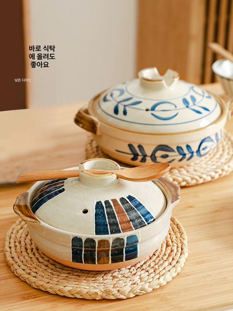 프리미엄 뚝배기 나베 삼색 도구 식기 주방 솥밥 조리 쓰리컬러 스튜냄비 1.2L - 상세 이미지 3