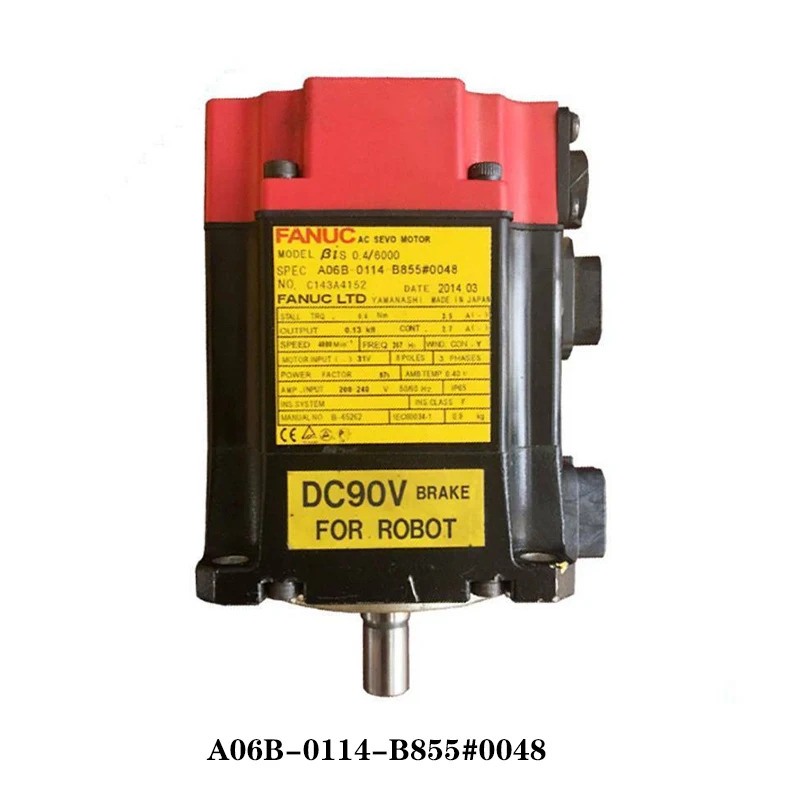 Fanuc AC 서보모터 BiSR0.4/4000 A06B-0114-B205 0048 A06B-0114-B855