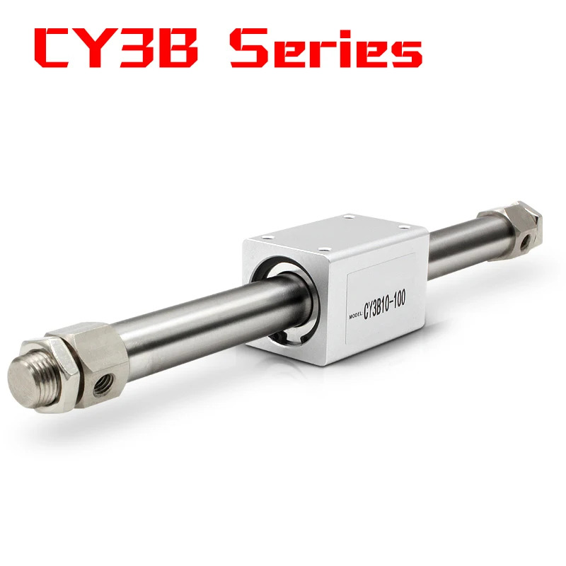 CY3B20 마그네틱 커플 링 로드리스 실린더 고압 알루미늄 합금 롱 스트로크 에어 CY3B20TF-200 CY3B
