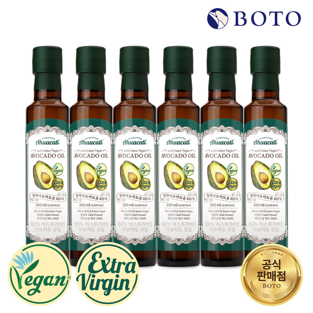 보뚜 아후카틀 엑스트라버진 아보카도오일 250ml 6개 가격 비교 BOTO 보뚜 아후카틀 엑스트라버진 아보카도오일 250ml 6개