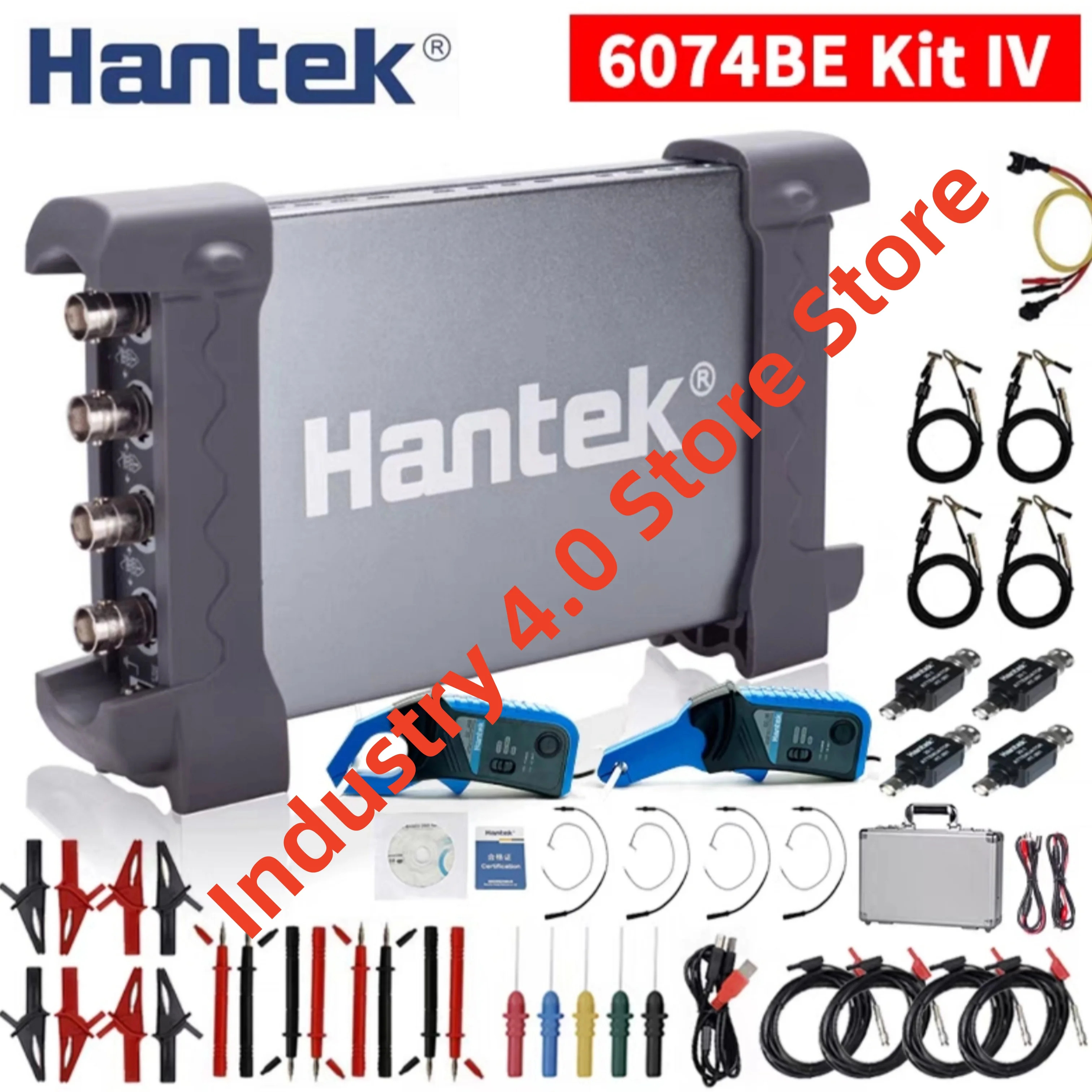 Hantek 6074BE KIT-IV 4채널 USB 가상 오실로스코프 원본