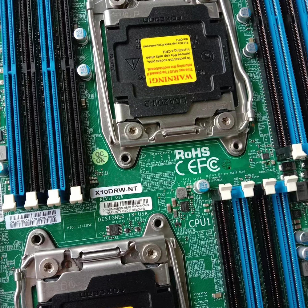 슈퍼마이크로 듀얼 소켓 R3 E5-2600 v4 / v3 LGA 2011 X10DRW-NT마더보드