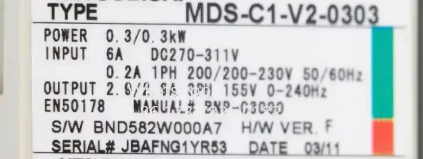 MDS-C1-V2-0303 서보 드라이브 유닛 MDS C1 V2 0303