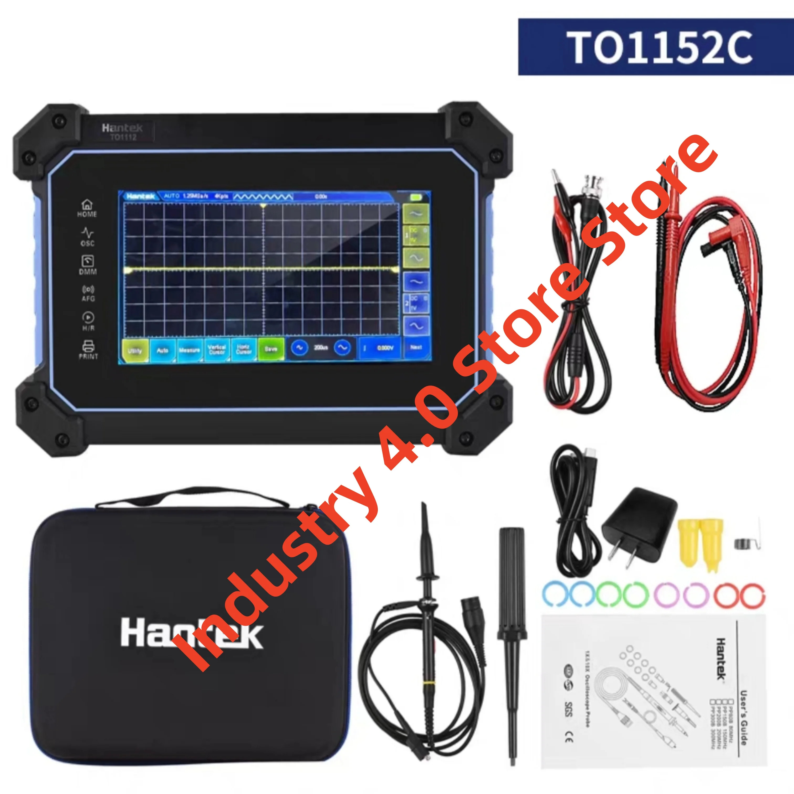 Hantek TO1152C TO1152D 휴대터치 스크린 평면 디지털 오실로스코프 원본