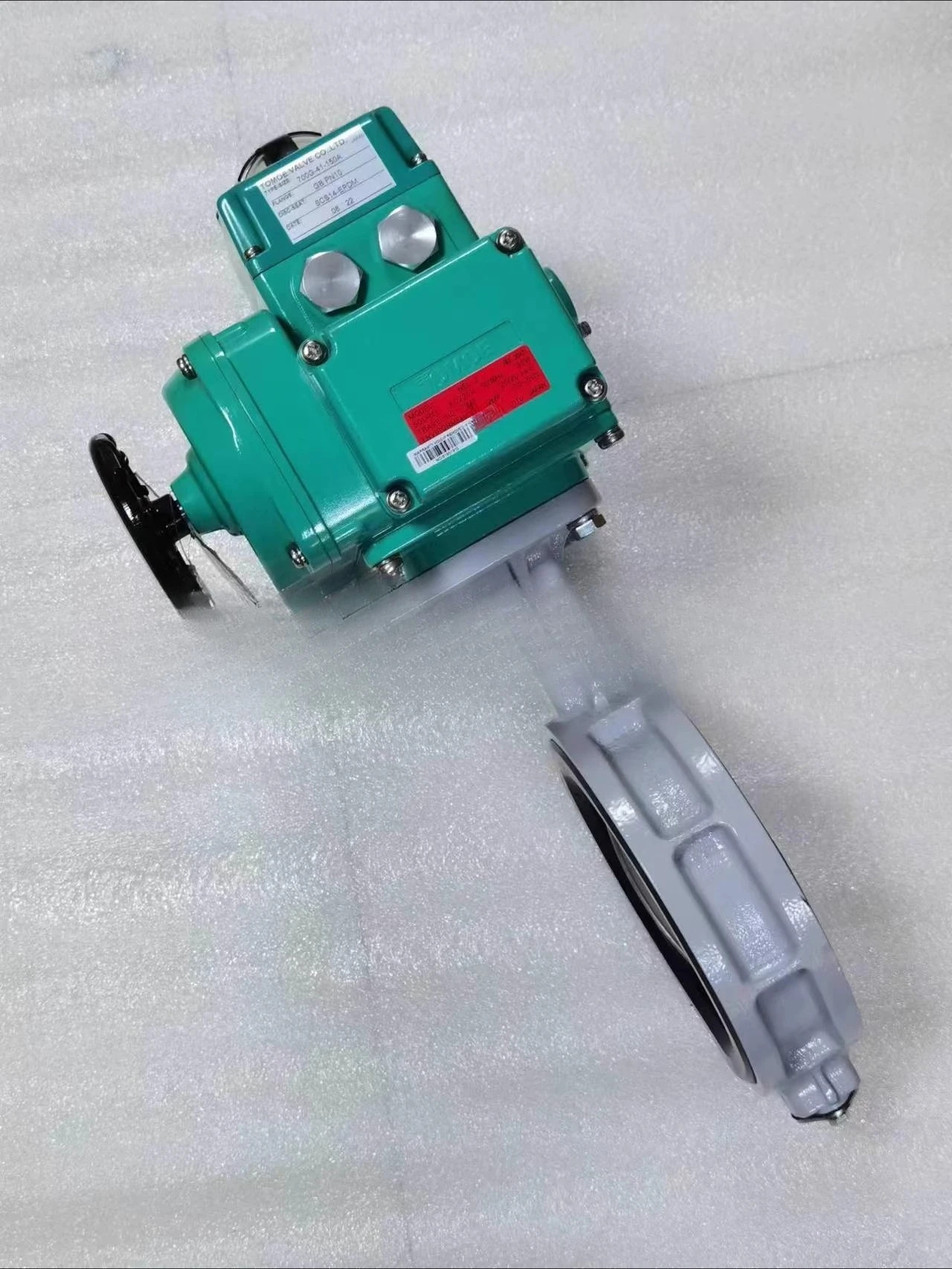 700G-41-150A 버터플라이 밸브가 장착된 NEL-2 전동 액추에이터 AC220V