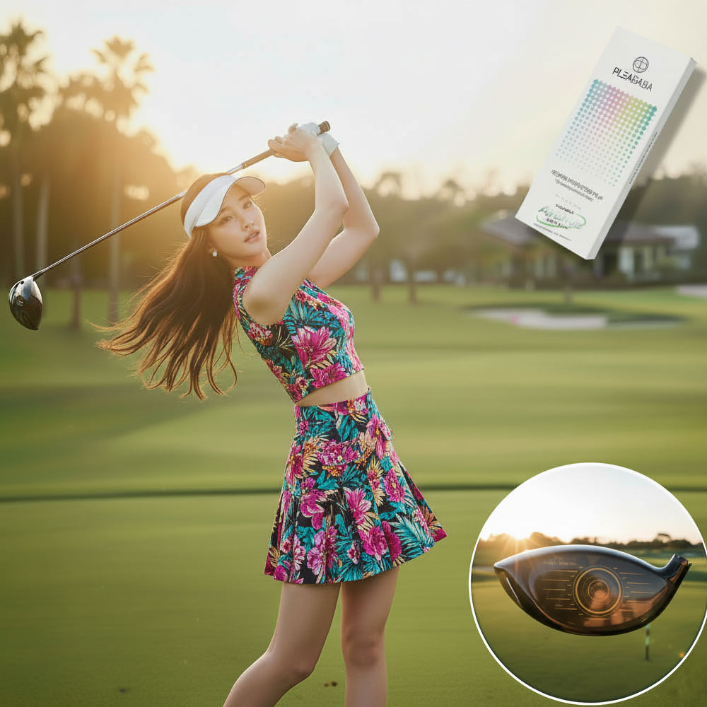 플리바바 버디필름 장타 비거리 드라이버 필름 우드 헤드 보호 골프채 드라이브 훅 방지 골프 스티커 제품 이미지