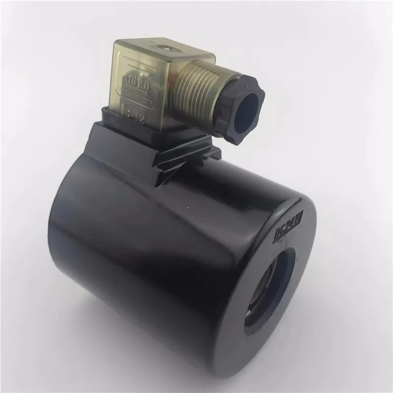 전자기 방향 제어 밸브 코일 DSG-03 내경 26mm 높이 70mm 검정색 원형 DC24V AC220V