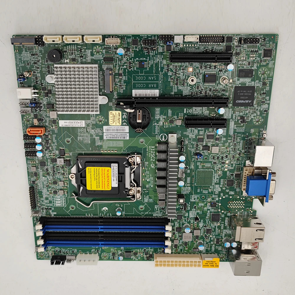 Supermicro 워크스테이션 마더보드X12SCZ-QF LGA-1200 intel호환 Q470 칩셋 DDR4 지원 대 코어 i9/i7/i5/i3