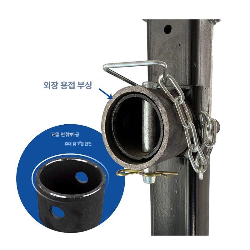 캠핑카 고정장치 지지대 트레일러 카라반 차박 작키 800kg 원형 튜브 - 상세 이미지 3