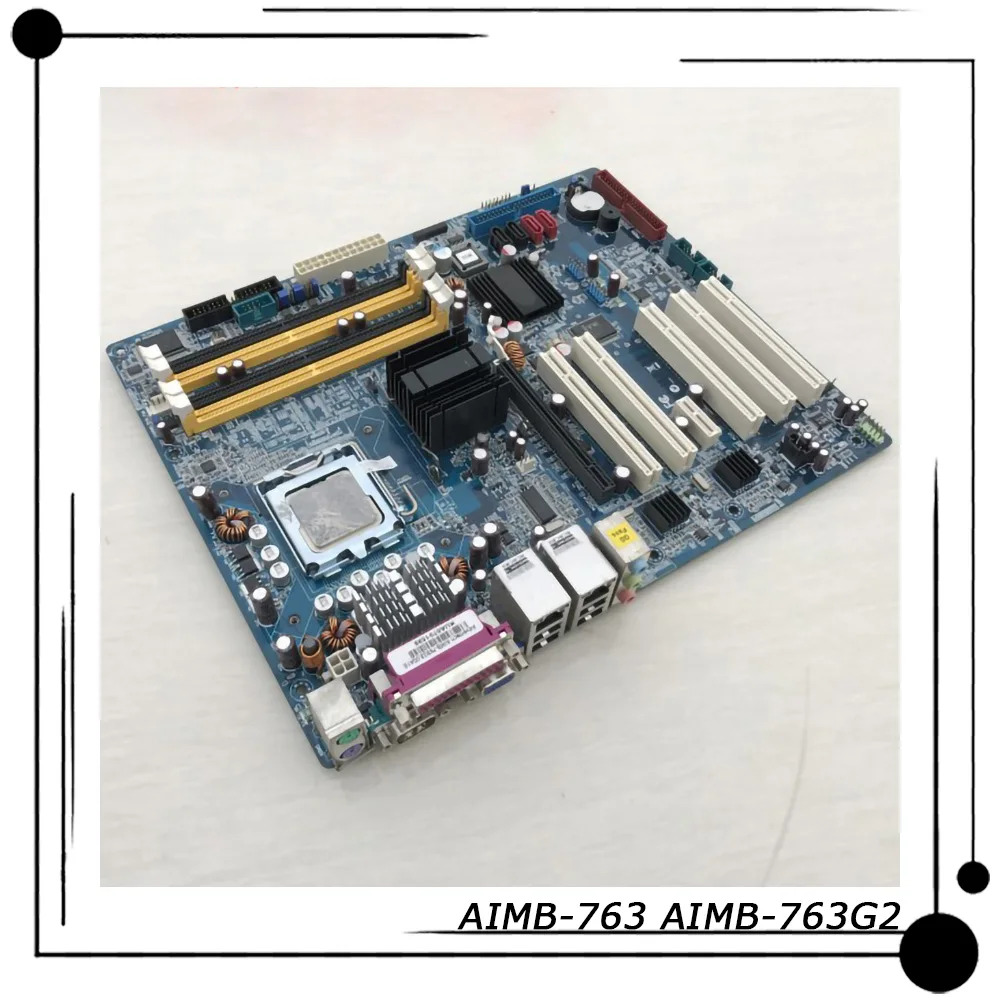 어드밴텍 산업마더보드AIMB-763 AIMB-763G2 AIMB-763G2-00A1E는 듀얼 네트워크 카드 DDR2 775 4채널을 지원