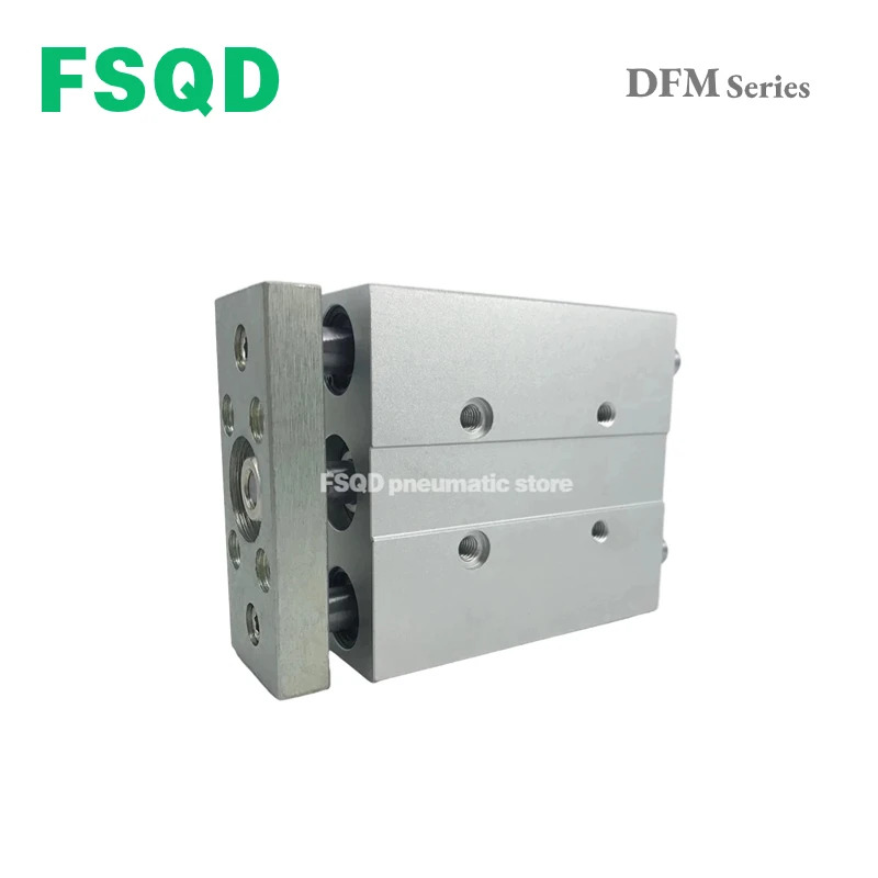 FSQD 가이드 실린더 DFM 시리즈 복동 DFM-12 16 20 25 32 40 50 63-25 30 80 100 125 150 175 200-P-A-GF-KF