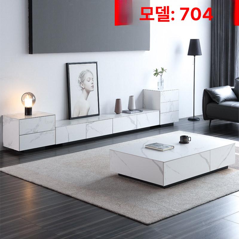 북유럽 이탈리아 모던 아파트 티 낮은 거실 쇼파 디자인 720 신터드스톤상판 완전 조립 완료 - 상세 이미지 3