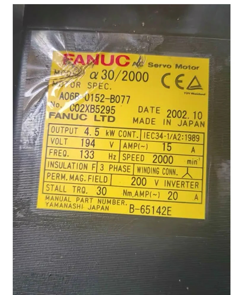 A06B-0152-B077 Fanuc 서보모터 리퍼 완료 A06B0152B077