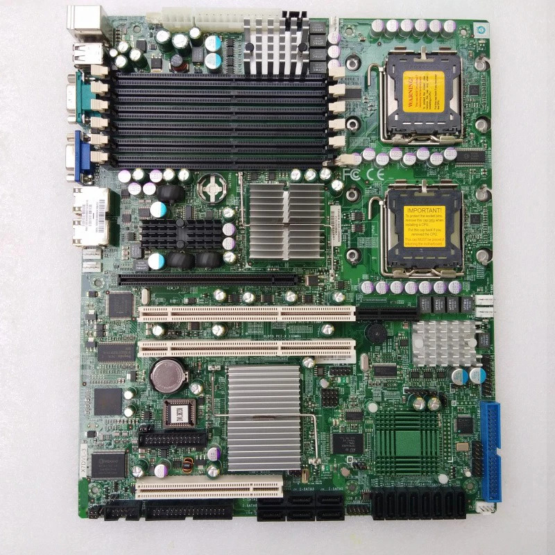 SuperMicro LGA771 5000V 54/53/52/51 SAS/SATA 리퍼 X7DVL-3양방향 서버 마더보드