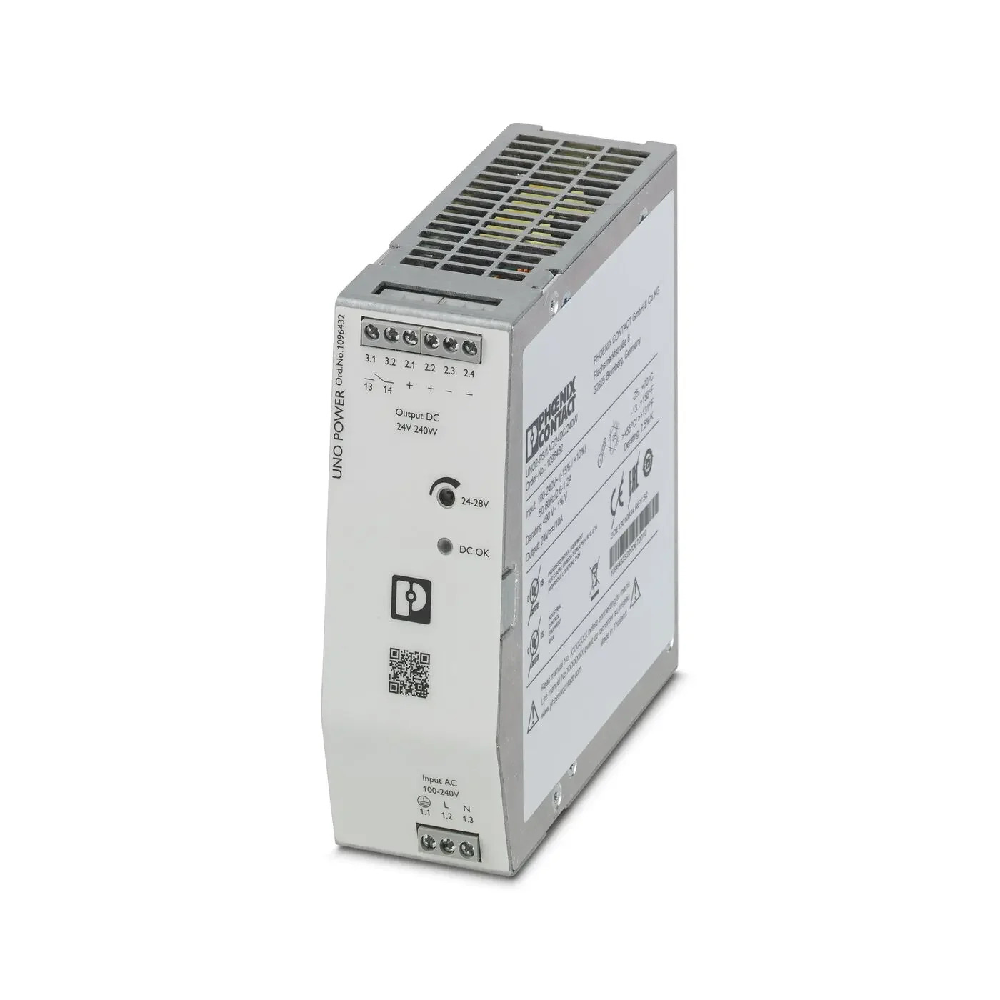UNO2-PS/1AC/24DC/240W- 1096432  Phoenix 스위칭 전원공급장치