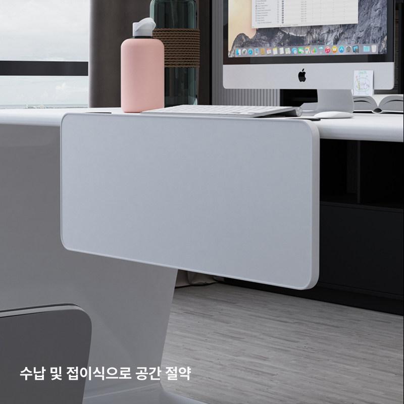 책상연장선반 확장 보드 지지대 데스크탑 브래킷 여분 2개 + 수출용 우드 월넛 하중25.0kg 40x15cm - 상세 이미지 5
