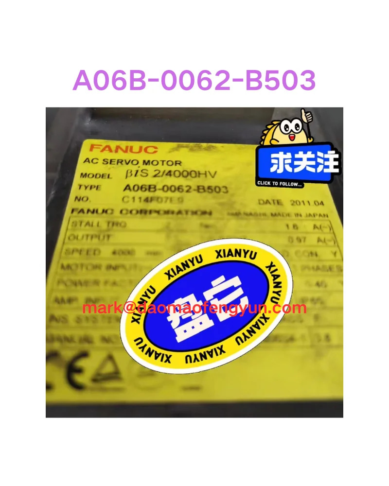 A06B-0062-B503 리퍼 서보모터 OK