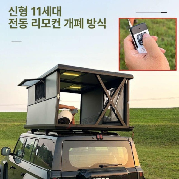 프리미엄 자동 전기 리프팅 루프탑텐트 에어텐트 도킹텐트 기본형-천창 기본형-천창 - 상세 이미지 5