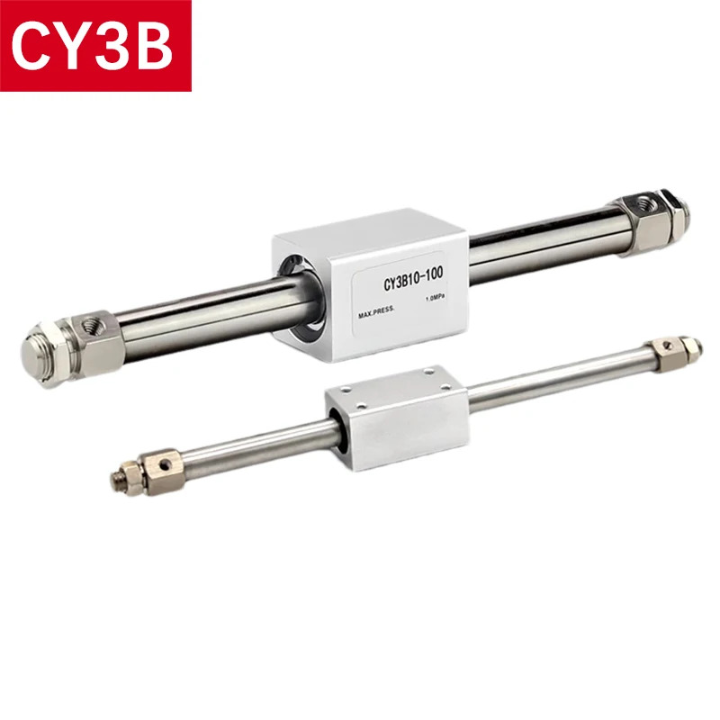 마그네틱 커플 로드리스 실린더 공압 긴 스트로크 CY3B10 15 20 25 32/40-50X100X150