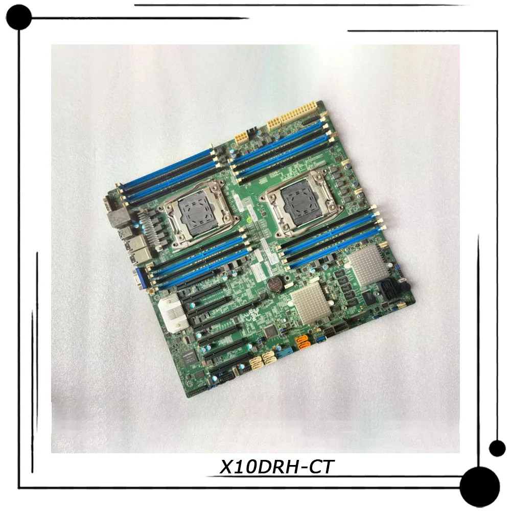 Supermicro 양방향 서버 E- 마더보드X10DRH-CT LGA 2011 intel호환 C612 Xeon E5-2600 v3/v4 군 DDR4 리퍼
