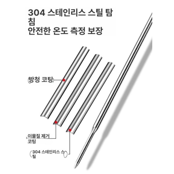 최신 자동차 에어컨 프로브 온도계 온습도계 온도센서 빠른 측정 절전 온도계 빠른 측정-절전 - 상세 이미지 2