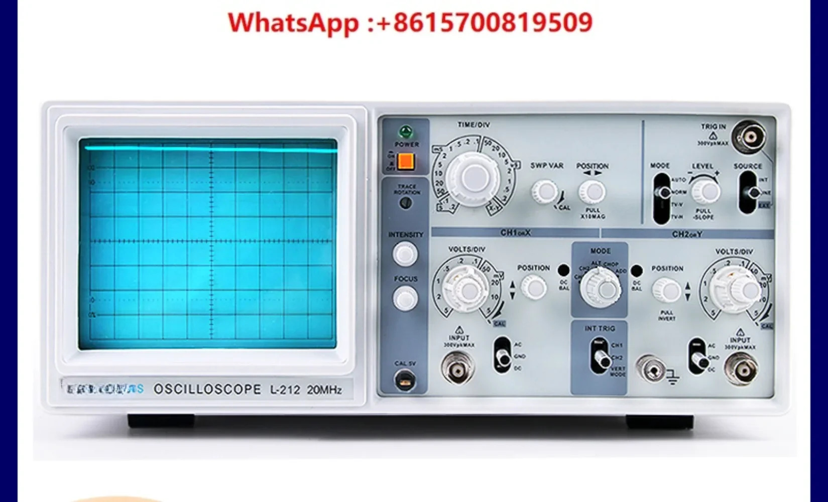 L-212 듀얼 채널 아날로그 오실로스코프 GOS-620 100M L50100 20MHZ