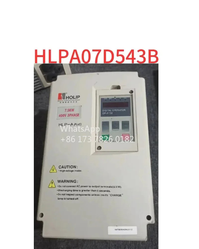시리즈 주파수 변환기 7.5kw HLPA07D543B 기능 패키지 리퍼
