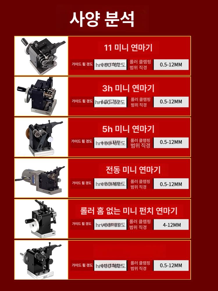 미니 그라인더 니들 연마기 가공 정밀 펀치 바늘 연삭기 미니 연마기 2μ 프리미엄 - 상세 이미지 4