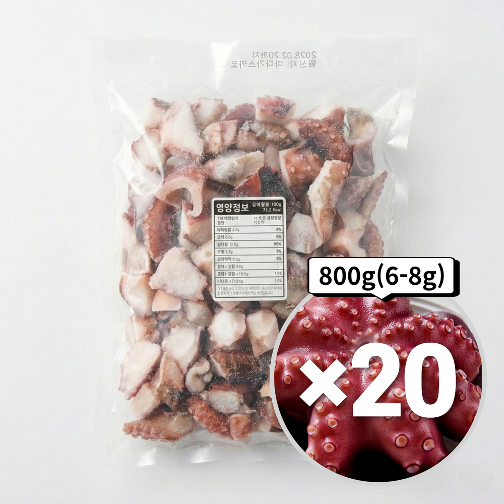 맛붐 문어 슬라이스 JC 제이씨 800g, 20개 - 상품 이미지