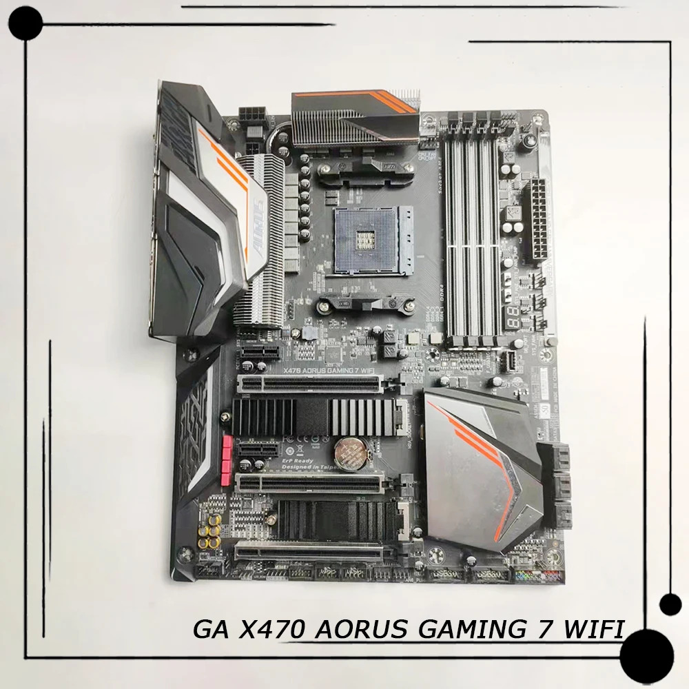 기가 바이트호환 소켓 AM4 64GB DDR4 PCI-E 3.0 데스크탑 마더보드 GA X470 AORUS GNG 7 WIFI