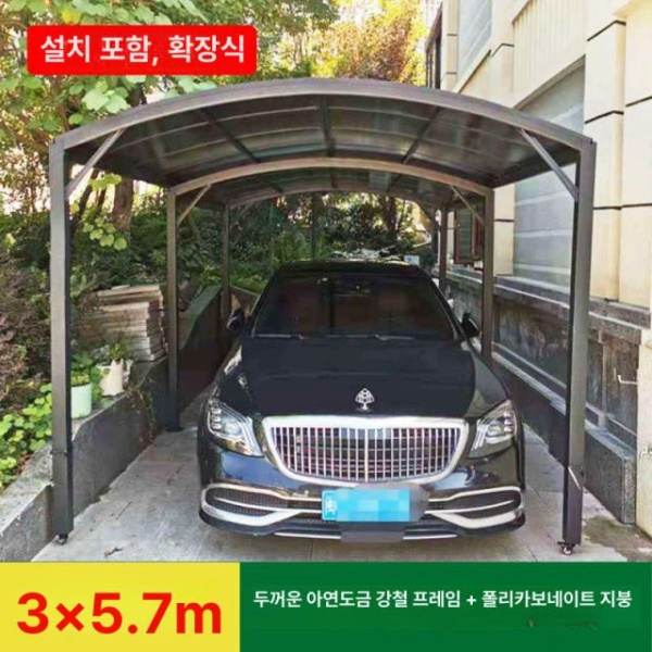 프리미엄 스카이어닝 텐트 이동식 야외 주차장 어닝 테라스 접이식 썬루프 확장형 3x5.7m 확장형 텐트 3x5.7m - 상세 이미지 2