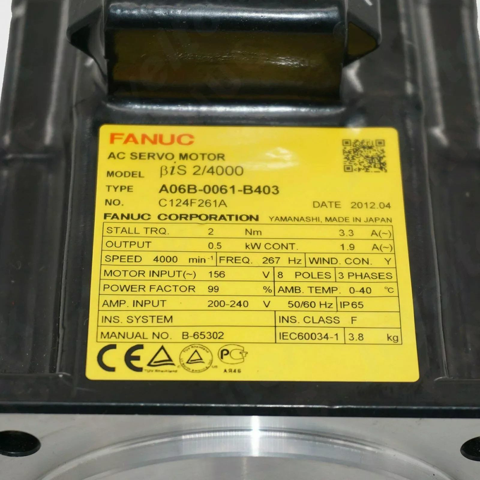 A06B-0061-B403 Fanuc 서보모터 리퍼 완료 A06B 0061 B403