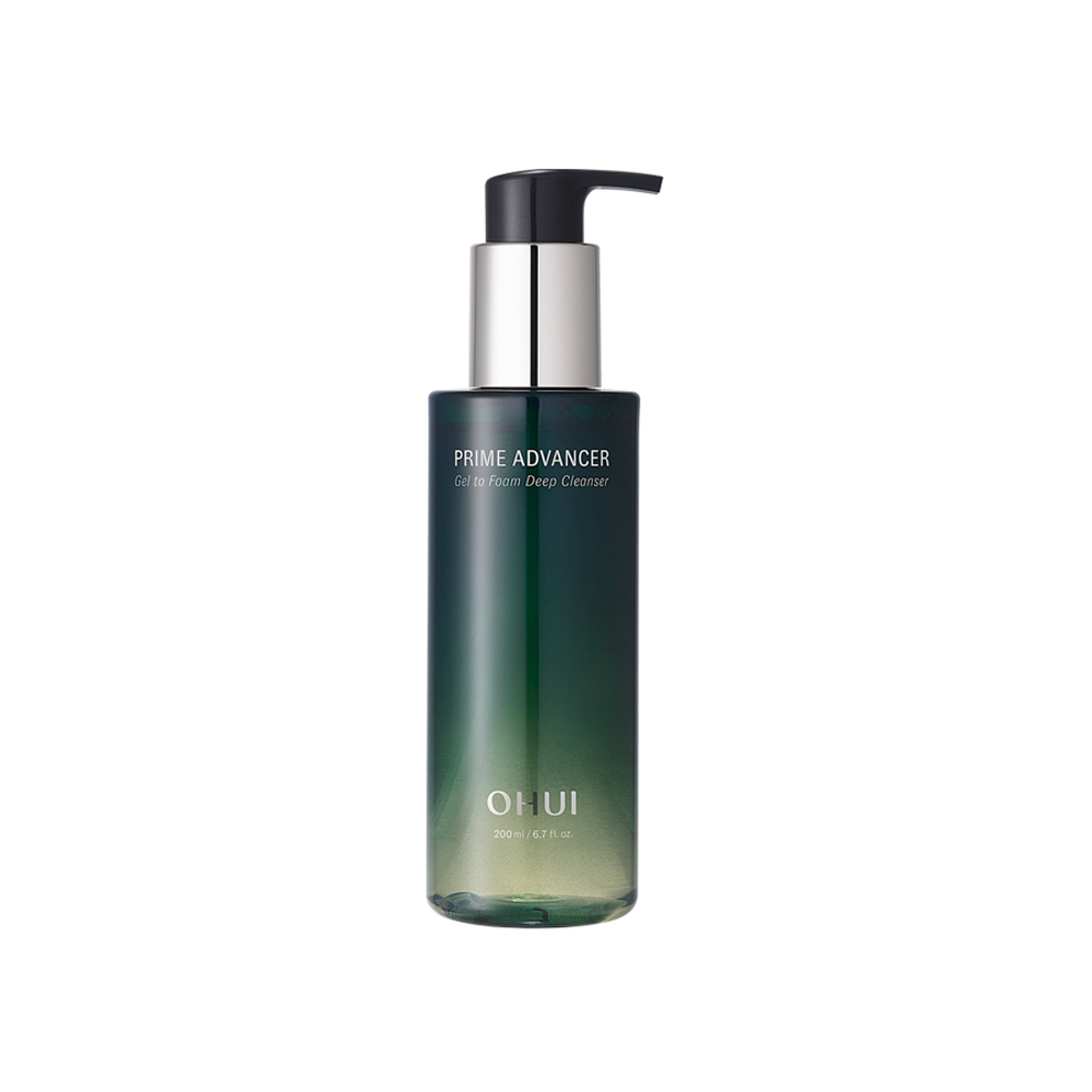오휘 프라임 어드밴서 디에이징 젤 투 폼 딥 클렌저 200ml - 상품 이미지