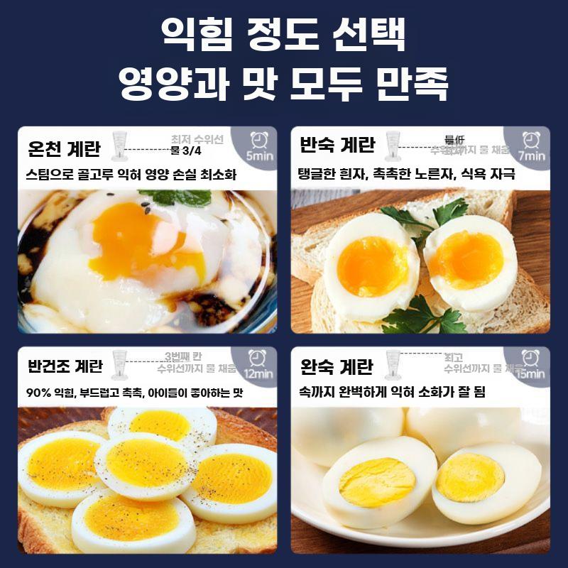 계란찜기1구 에그쿠커 완숙 공스 아침 건강식 달걀 - 상세 이미지 4