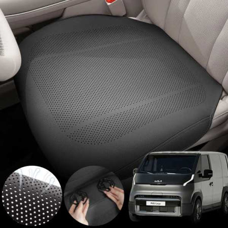 자체제작 스피드픽 기아 PV5 차량용 모템 사계절 통풍 방석 시트 커버 블랙 1개