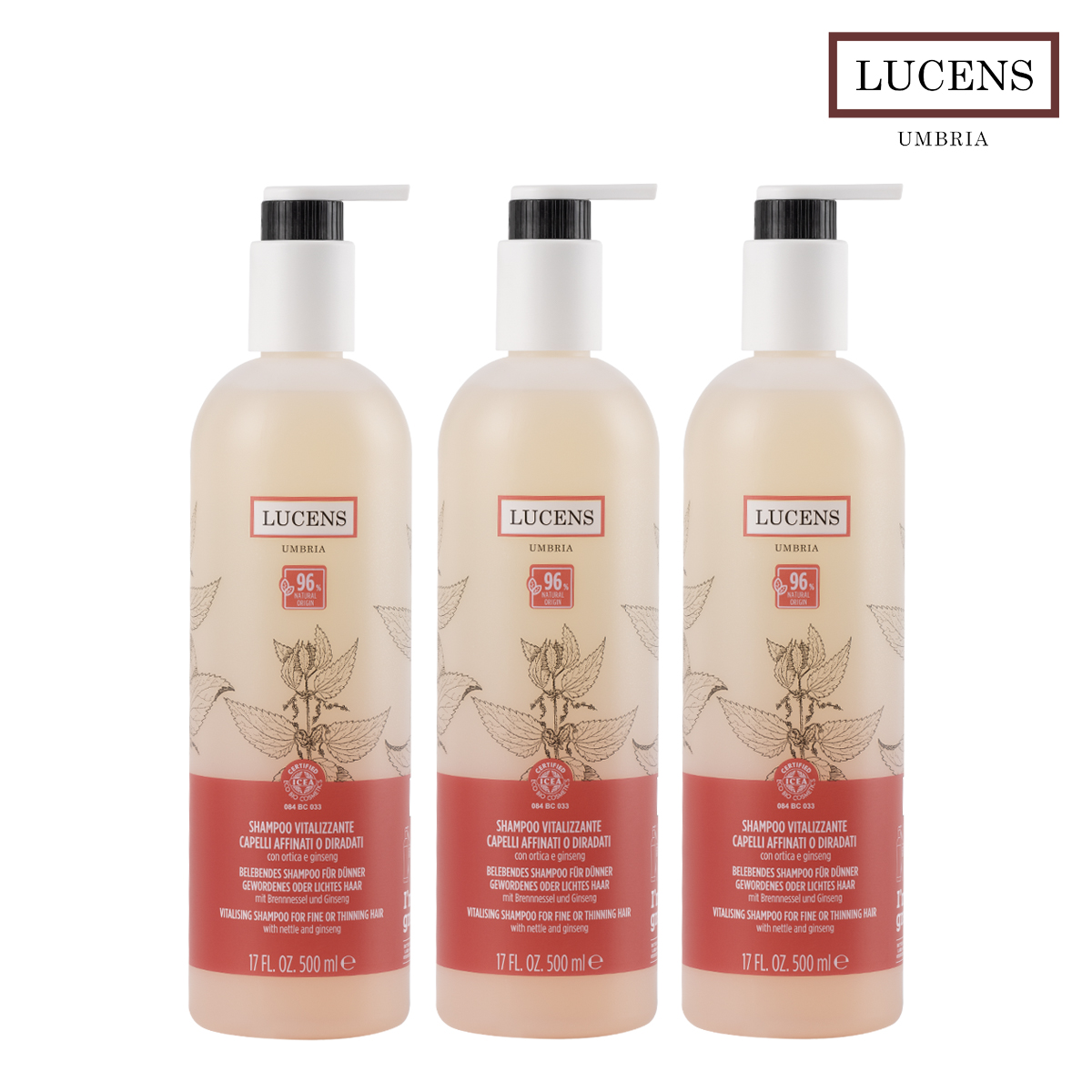 이태리 루센스 천연 탈모샴푸 완화 예방 바이탈라이징 유기농 비건샴푸 1.5L, 1개 - 상품 이미지