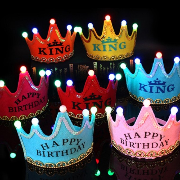 지니몰 로에드 생일파티 LED 왕관 머리띠 - 상품 이미지