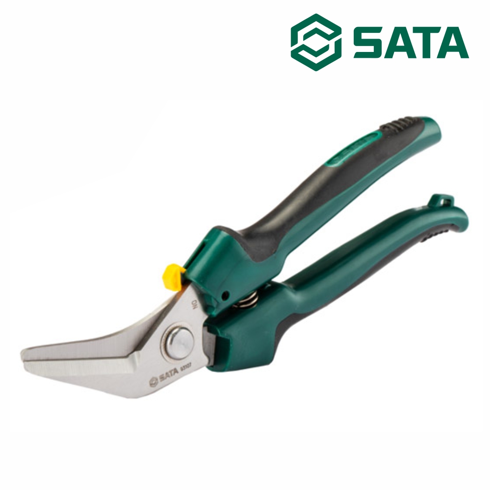 사타 SATA 전기공 앵글 가위 200mm 93107 다목적 전공가위 - 상품 이미지