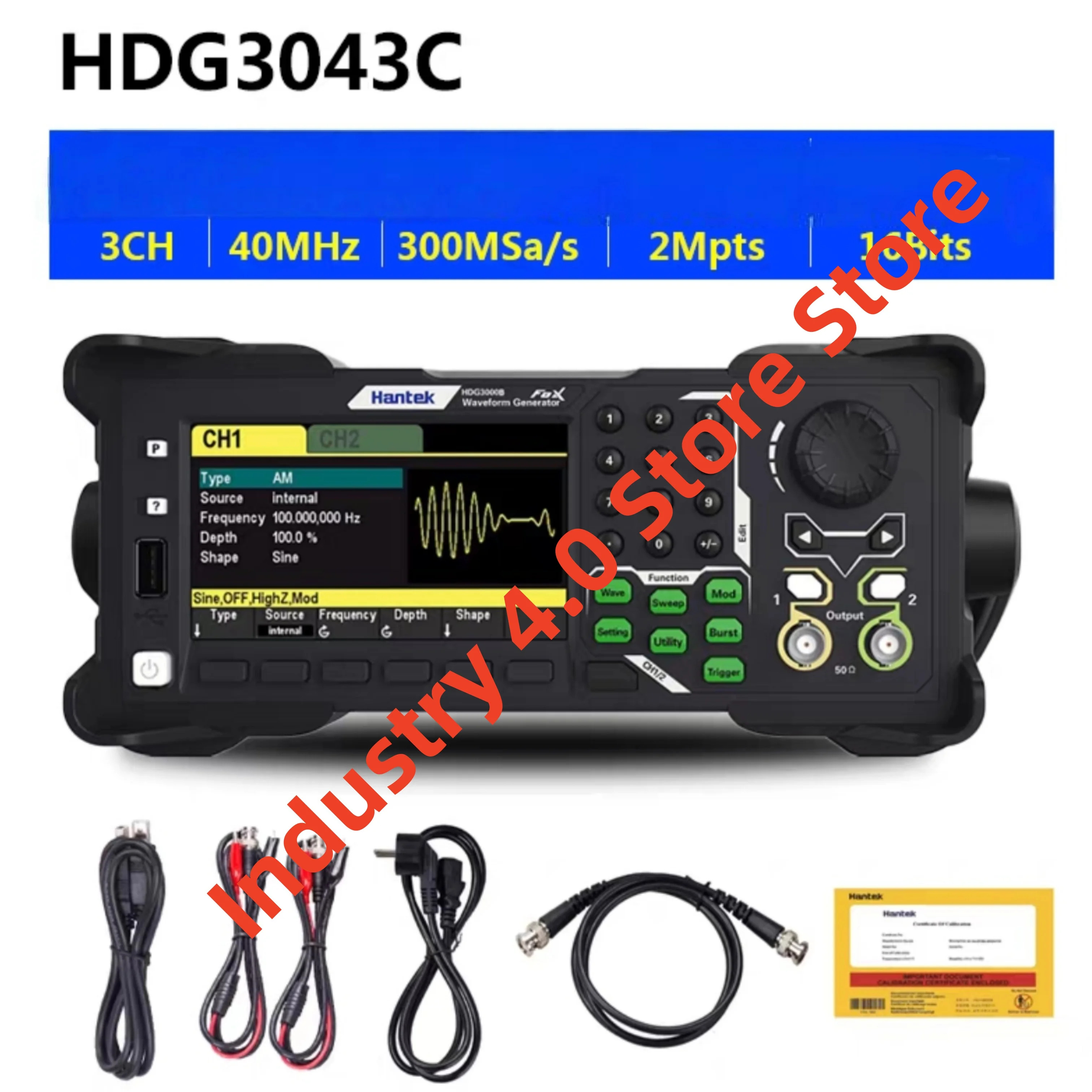 Hantek HDG3043C 3채널 신호 발생기 원본