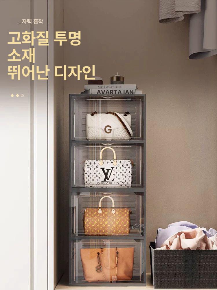 핸드백 명품 가방 보관함 진열대 스탠딩 장식장 구두 - 상세 이미지 4