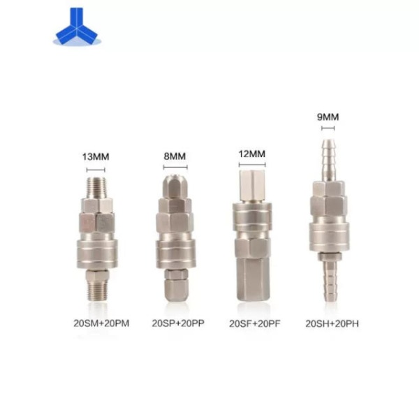 프리미엄 C형 공압 퀵 커넥터 8mm 퀵커넥터 에어커넥터 공압피팅 연결 20SP 20SP - 상세 이미지 4