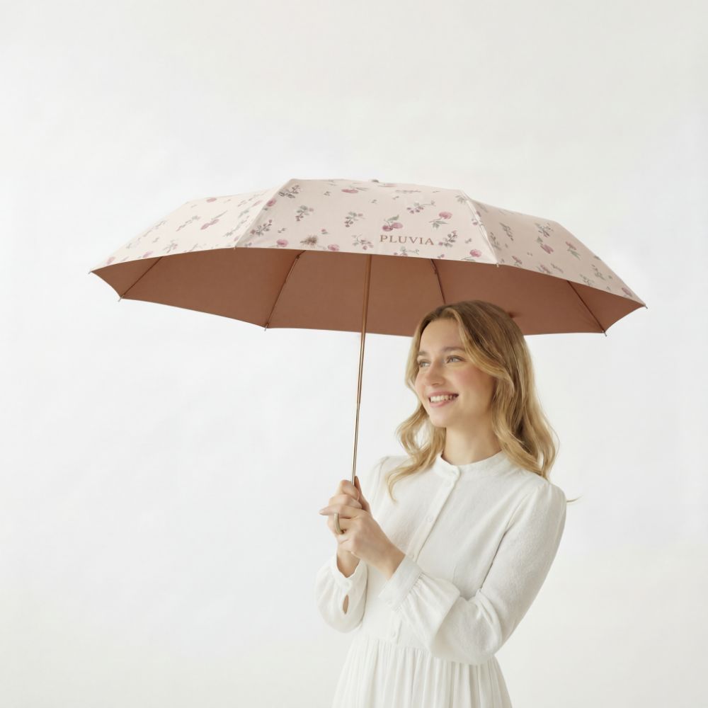 플루비아 양산 초경량 자외선차단 UV 암막 미니 우양산 2color